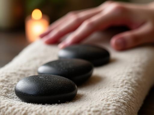 Hot stone therapy for relaxation and wellness